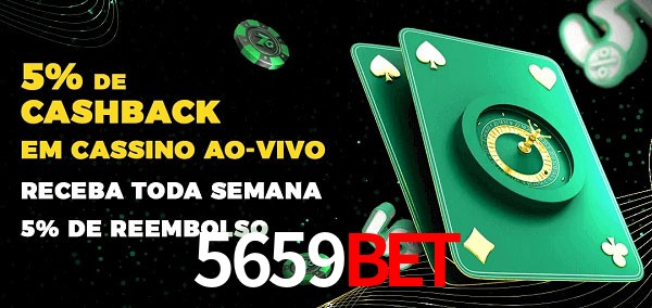 Promoções do cassino ao Vivo 5659bet